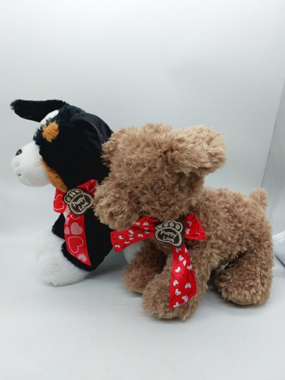 Way to Celebrate Valentines Day Puppy Dog Plush Puppy Love Set Of 2